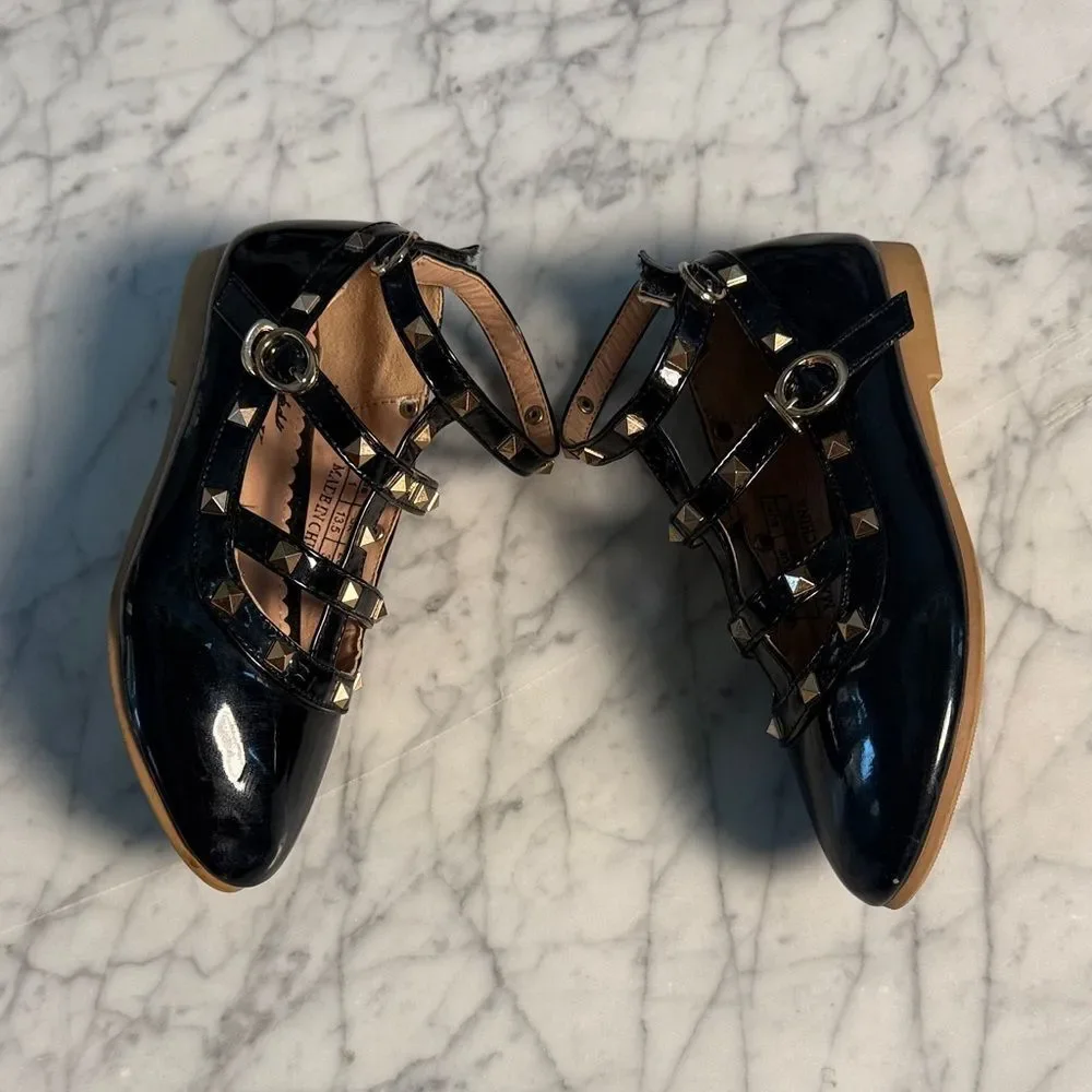 Chloe K. New York Camilla Rock Stud Shoes Sz 1